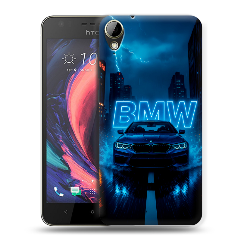 Пластиковый чехол на HTC Desire 10 Lifestyle с принтом BMW БМВ Пластиковый чехол на HTC Desire 10 Lifestyle с принтом BMW БМВ