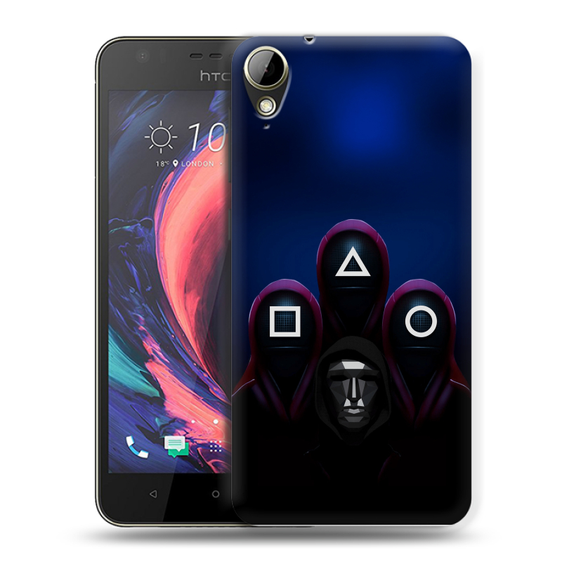 Пластиковый чехол на HTC Desire 10 Lifestyle с принтом Игра Кальмара Пластиковый чехол на HTC Desire 10 Lifestyle с принтом Игра Кальмара