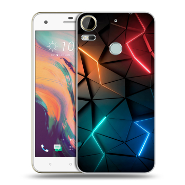 Силиконовый чехол на HTC Desire 10 Pro с принтом Абстракция неон Силиконовый чехол на HTC Desire 10 Pro с принтом Абстракция неон