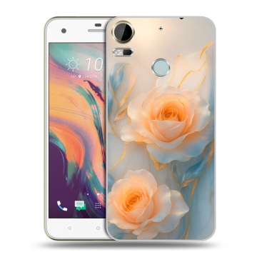 Силиконовый чехол на HTC Desire 10 Pro с принтом Женский