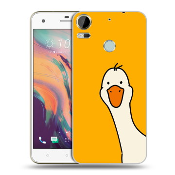 Силиконовый чехол на HTC Desire 10 Pro с принтом Утка