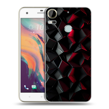 Силиконовый чехол на HTC Desire 10 Pro с принтом Абстракция