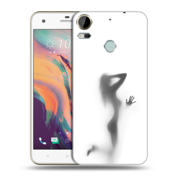Силиконовый чехол на HTC Desire 10 Pro с принтом Силуэт