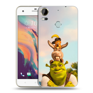 Силиконовый чехол на HTC Desire 10 Pro с принтом Шрек Shrek