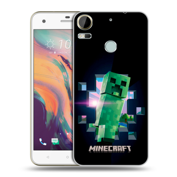 Силиконовый чехол на HTC Desire 10 Pro с принтом Майнкрафт Minecraft