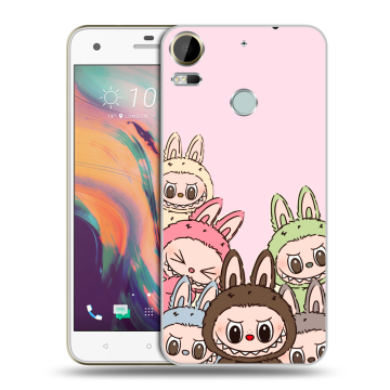 Силиконовый чехол на HTC Desire 10 Pro с принтом Лабубу