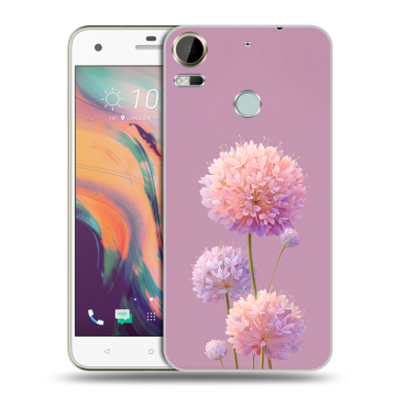 Силиконовый чехол на HTC Desire 10 Pro с принтом Цветы