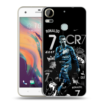 Силиконовый чехол на HTC Desire 10 Pro с принтом Реал Роналдо