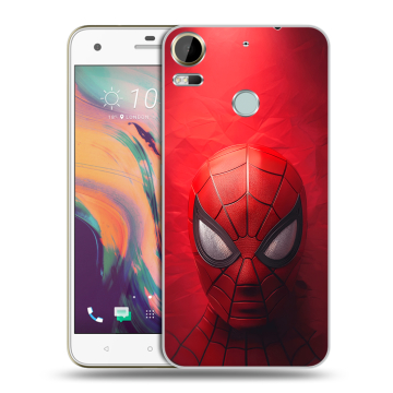 Силиконовый чехол на HTC Desire 10 Pro с принтом Spiderman Человек паук