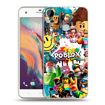 Силиконовый чехол на HTC Desire 10 Pro с принтом Roblox Роблокс Силиконовый чехол на HTC Desire 10 Pro с принтом Roblox Роблокс