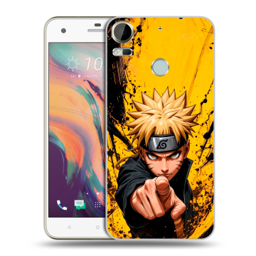 Силиконовый чехол на HTC Desire 10 Pro с принтом Naruto Наруто