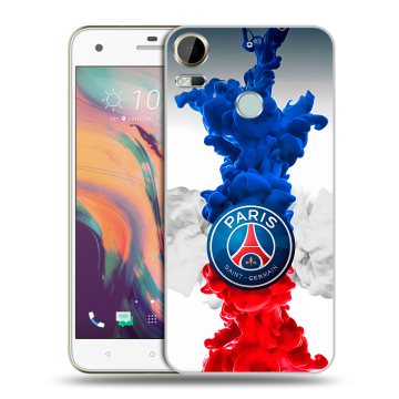Силиконовый чехол на HTC Desire 10 Pro с принтом PSG ПСЖ