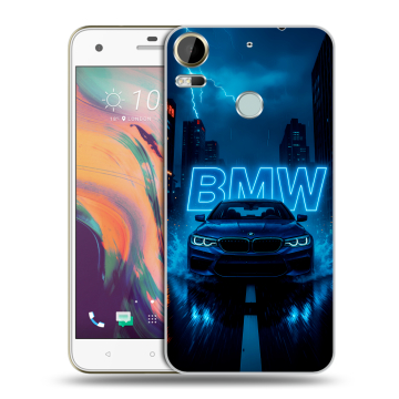 Силиконовый чехол на HTC Desire 10 Pro с принтом BMW БМВ
