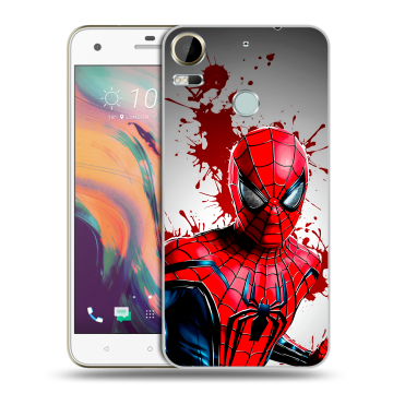 Силиконовый чехол на HTC Desire 10 Pro с принтом Spiderman Человек паук