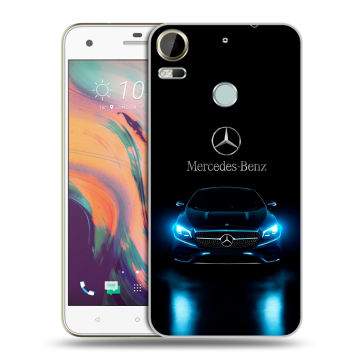 Силиконовый чехол на HTC Desire 10 Pro с принтом Mercedes Мерседес