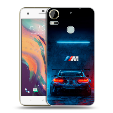 Силиконовый чехол на HTC Desire 10 Pro с принтом BMW БМВ