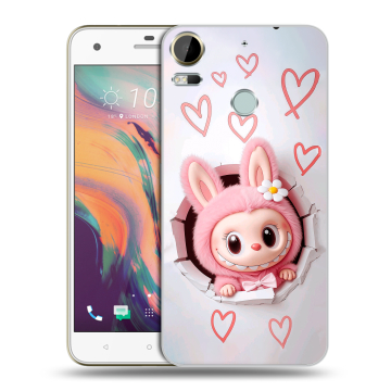 Силиконовый чехол на HTC Desire 10 Pro с принтом Labubu Лабубу