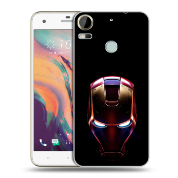 Силиконовый чехол на HTC Desire 10 Pro с принтом IronMan Железный человек