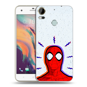 Силиконовый чехол на HTC Desire 10 Pro с принтом Spiderman Человек паук
