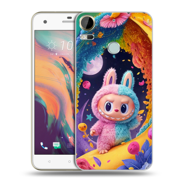 Силиконовый чехол на HTC Desire 10 Pro с принтом Labubu Лабубу
