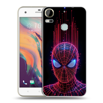 Силиконовый чехол на HTC Desire 10 Pro с принтом Spiderman Человек паук
