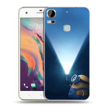 Силиконовый чехол на HTC Desire 10 Pro с принтом Миньоны