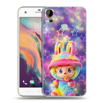 Силиконовый чехол на HTC Desire 10 Pro с принтом Labubu Лабубу