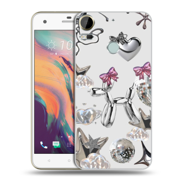 Силиконовый чехол на HTC Desire 10 Pro с принтом Y2K