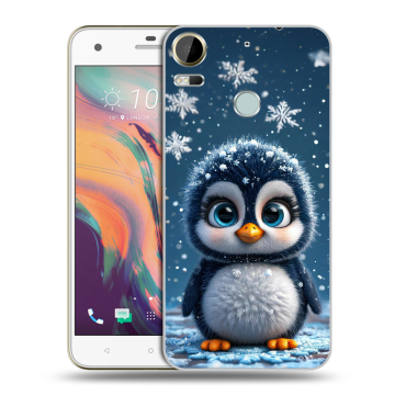 Силиконовый чехол на HTC Desire 10 Pro с принтом Новый год