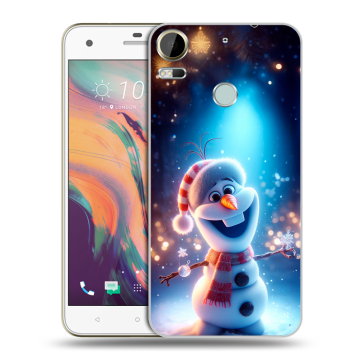 Силиконовый чехол на HTC Desire 10 Pro с принтом Новый год