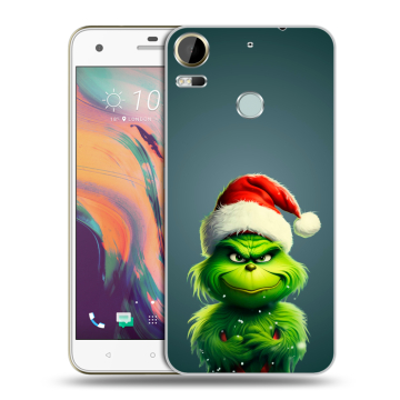 Силиконовый чехол на HTC Desire 10 Pro с принтом Новый год