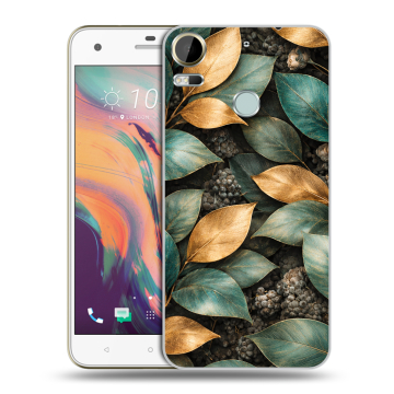 Силиконовый чехол на HTC Desire 10 Pro с принтом женский