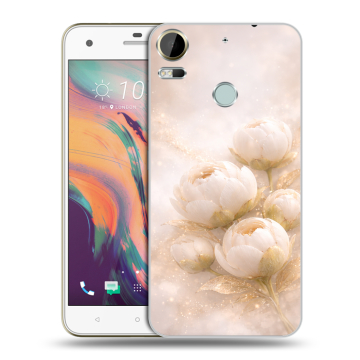 Силиконовый чехол на HTC Desire 10 Pro с принтом женский