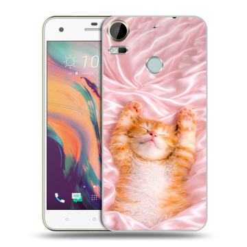 Силиконовый чехол на HTC Desire 10 Pro с принтом женский
