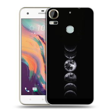 Силиконовый чехол на HTC Desire 10 Pro с принтом женский