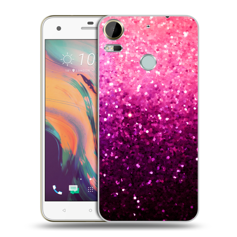 Силиконовый чехол на HTC Desire 10 Pro с принтом Блестки Силиконовый чехол на HTC Desire 10 Pro с принтом Блестки