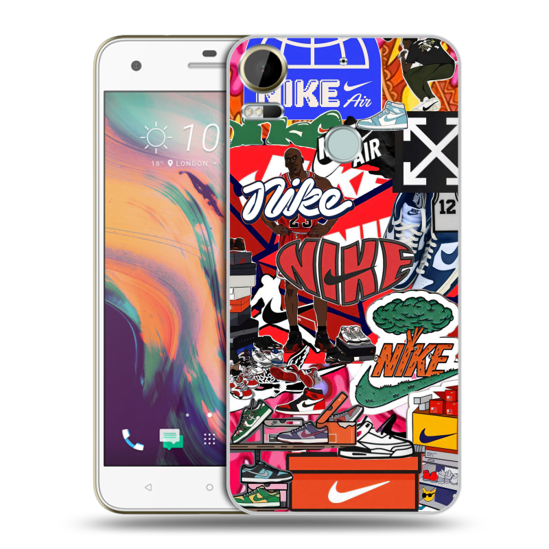 Пластиковый чехол на HTC Desire 10 Pro с принтом Найк Nike яркий Пластиковый чехол на HTC Desire 10 Pro с принтом Найк Nike яркий