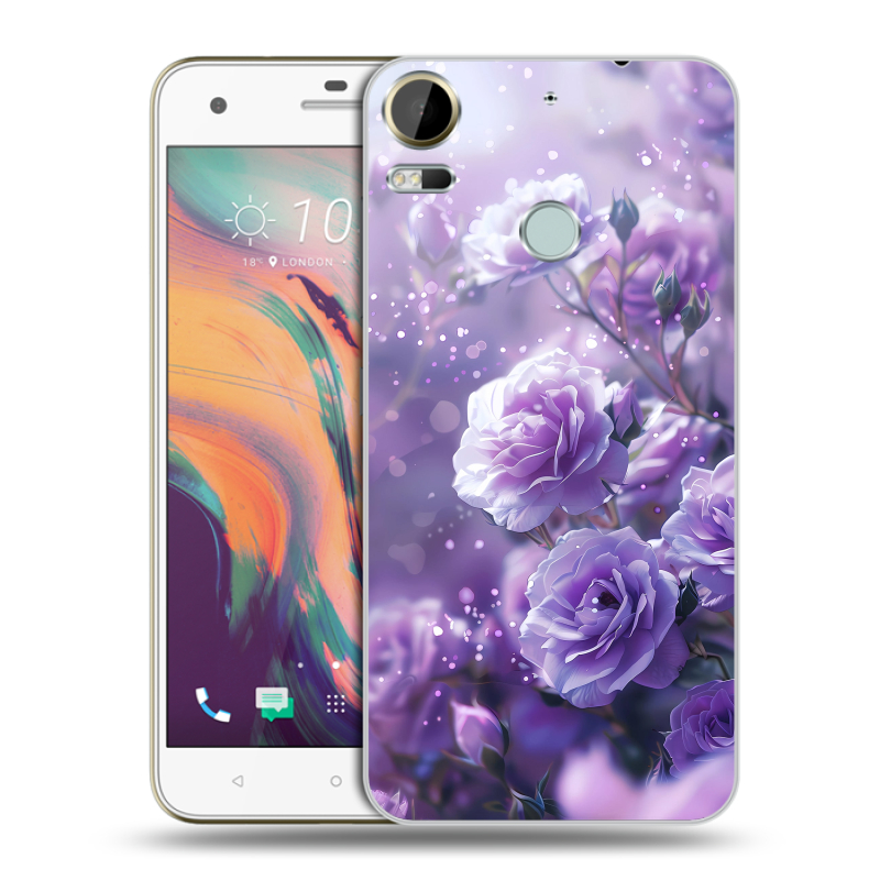 Силиконовый чехол на HTC Desire 10 Pro с принтом Розы цветы Силиконовый чехол на HTC Desire 10 Pro с принтом Розы цветы