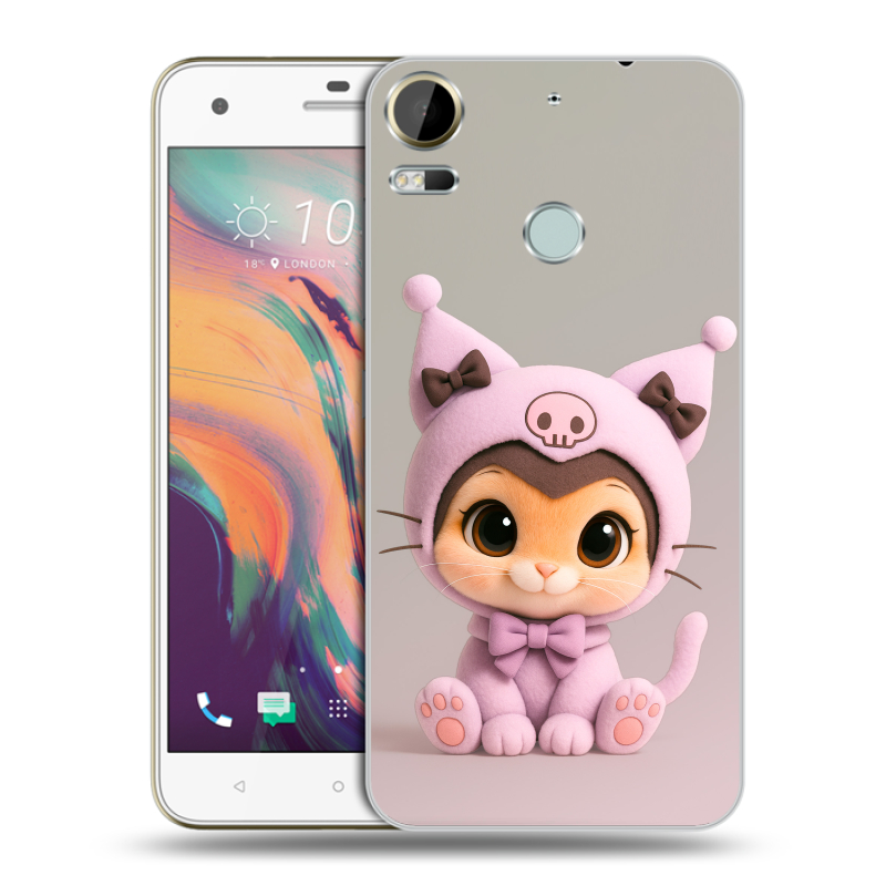 Силиконовый чехол на HTC Desire 10 Pro с принтом Куроми Kuromi Силиконовый чехол на HTC Desire 10 Pro с принтом Куроми Kuromi