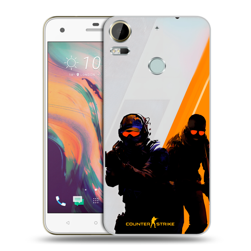 Силиконовый чехол на HTC Desire 10 Pro с принтом Контер страйк Counter strike Силиконовый чехол на HTC Desire 10 Pro с принтом Контер страйк Counter strike