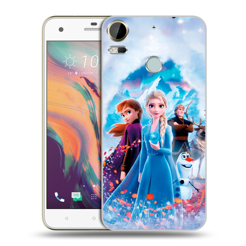 Силиконовый чехол на HTC Desire 10 Pro с принтом Холодное сердце Frozen Силиконовый чехол на HTC Desire 10 Pro с принтом Холодное сердце Frozen