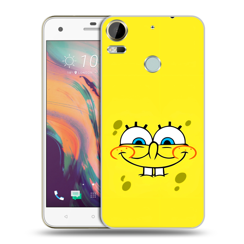 Силиконовый чехол на HTC Desire 10 Pro с принтом спанчбоб спанч боб Силиконовый чехол на HTC Desire 10 Pro с принтом спанчбоб спанч боб