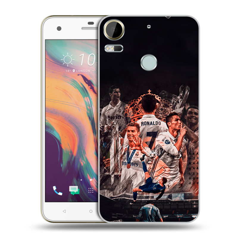 Пластиковый чехол на HTC Desire 10 Pro с принтом Реал Роналдо Real Ronaldo Пластиковый чехол на HTC Desire 10 Pro с принтом Реал Роналдо Real Ronaldo