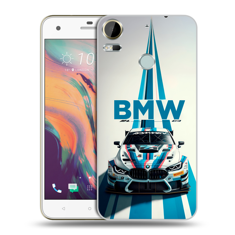 Силиконовый чехол на HTC Desire 10 Pro с принтом БМВ BMW Силиконовый чехол на HTC Desire 10 Pro с принтом БМВ BMW