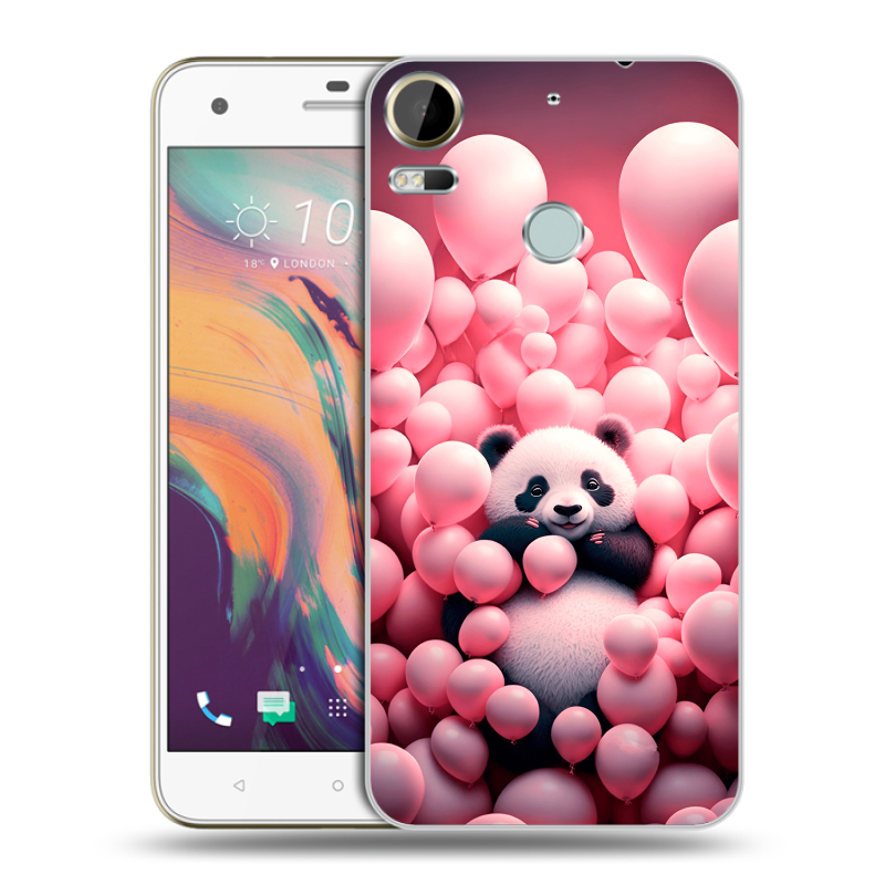 Силиконовый чехол на HTC Desire 10 Pro с принтом Панда Силиконовый чехол на HTC Desire 10 Pro с принтом Панда