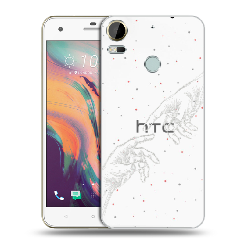 Силиконовый чехол на HTC Desire 10 Pro с принтом Сотворение мира Силиконовый чехол на HTC Desire 10 Pro с принтом Сотворение мира