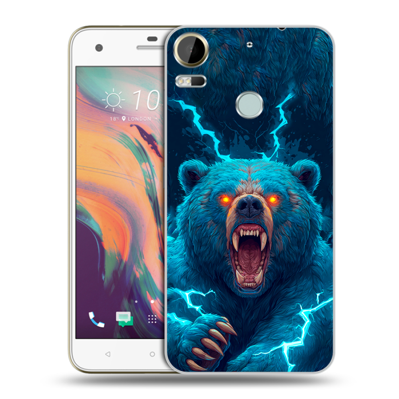 Пластиковый чехол на HTC Desire 10 Pro с принтом Медведь Пластиковый чехол на HTC Desire 10 Pro с принтом Медведь