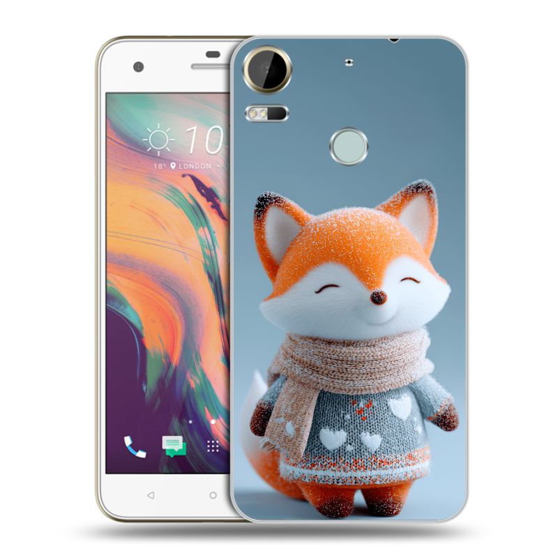 Пластиковый чехол на HTC Desire 10 Pro с принтом Лиса Пластиковый чехол на HTC Desire 10 Pro с принтом Лиса