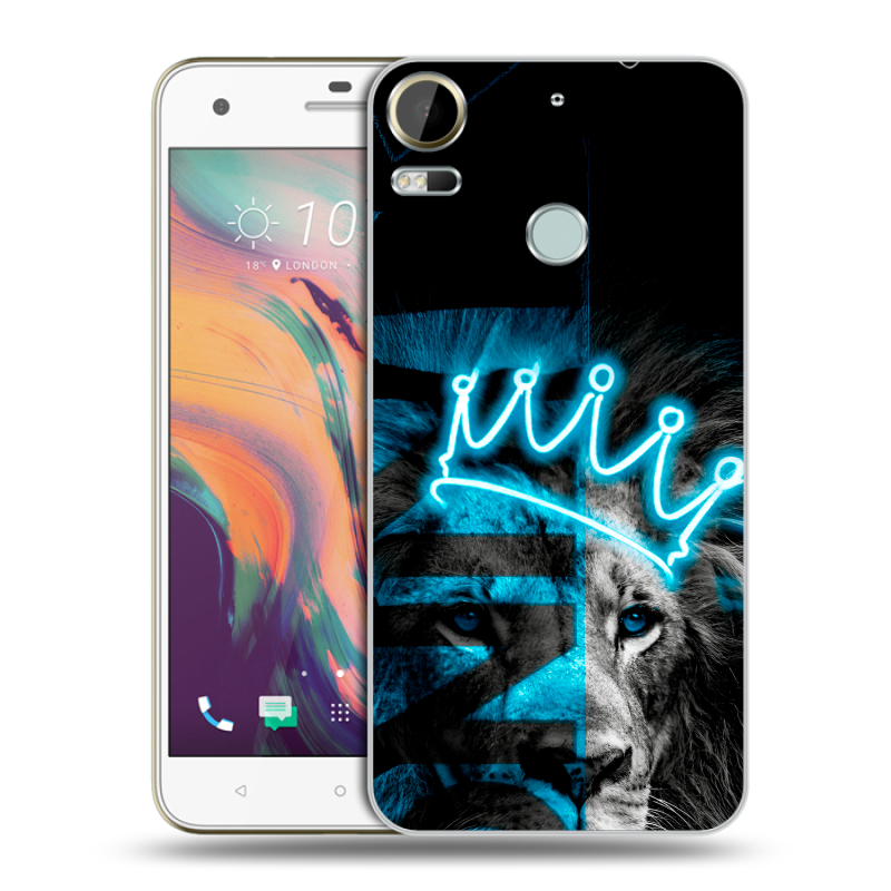 Силиконовый чехол на HTC Desire 10 Pro с принтом Король лев Силиконовый чехол на HTC Desire 10 Pro с принтом Король лев