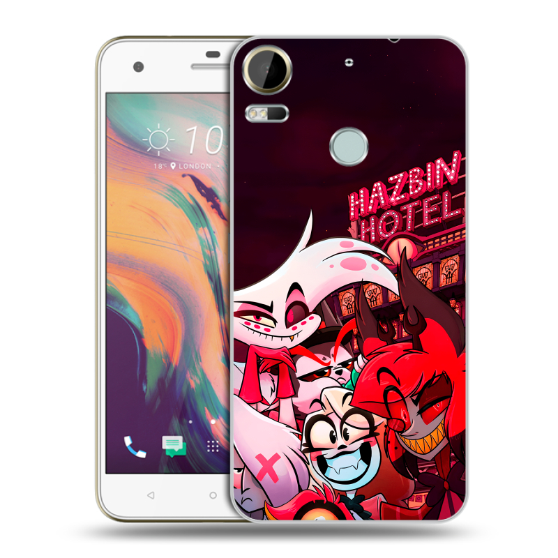 Силиконовый чехол на HTC Desire 10 Pro с принтом Hazbin Hotel Отель Хазбин Силиконовый чехол на HTC Desire 10 Pro с принтом Hazbin Hotel Отель Хазбин
